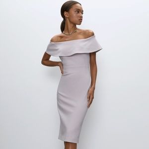Aritzia Babaton Off The Shoulder Ruslan Dress